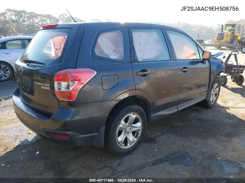 2014 Subaru Forester 2.5I VIN: JF2SJAAC9EH508756 Lot: 40717466