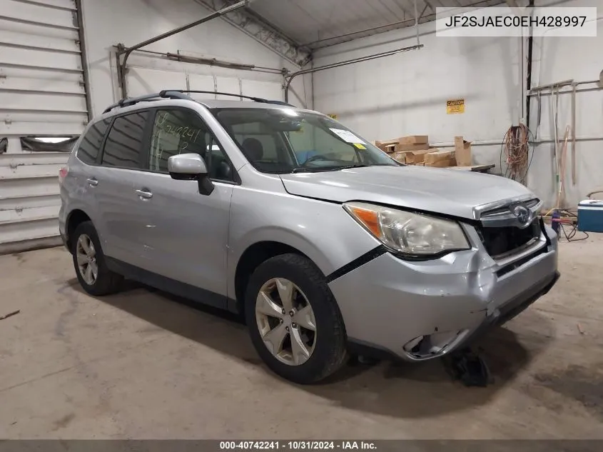 2014 Subaru Forester 2.5I Premium VIN: JF2SJAEC0EH428997 Lot: 40742241