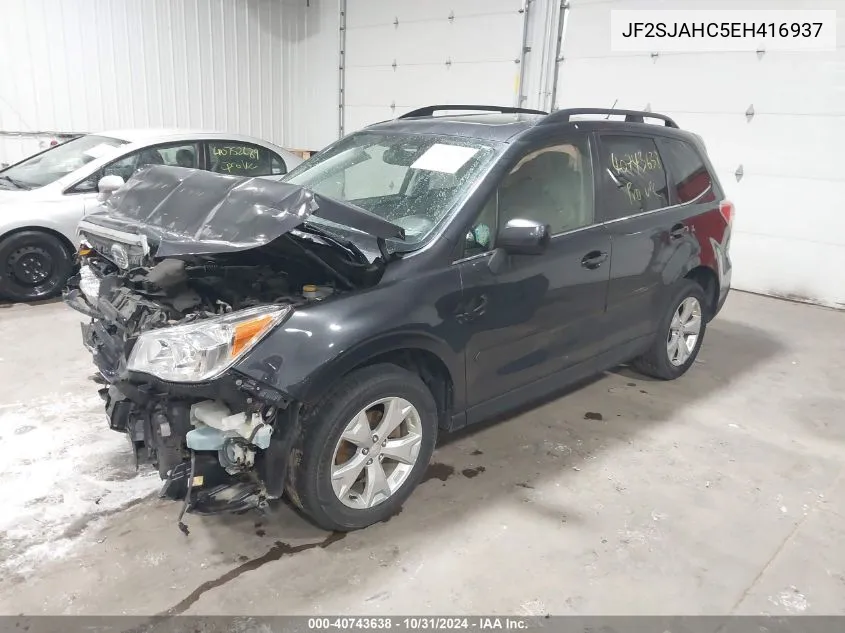 2014 Subaru Forester 2.5I Limited VIN: JF2SJAHC5EH416937 Lot: 40743638