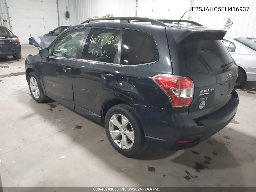 2014 Subaru Forester 2.5I Limited VIN: JF2SJAHC5EH416937 Lot: 40743638