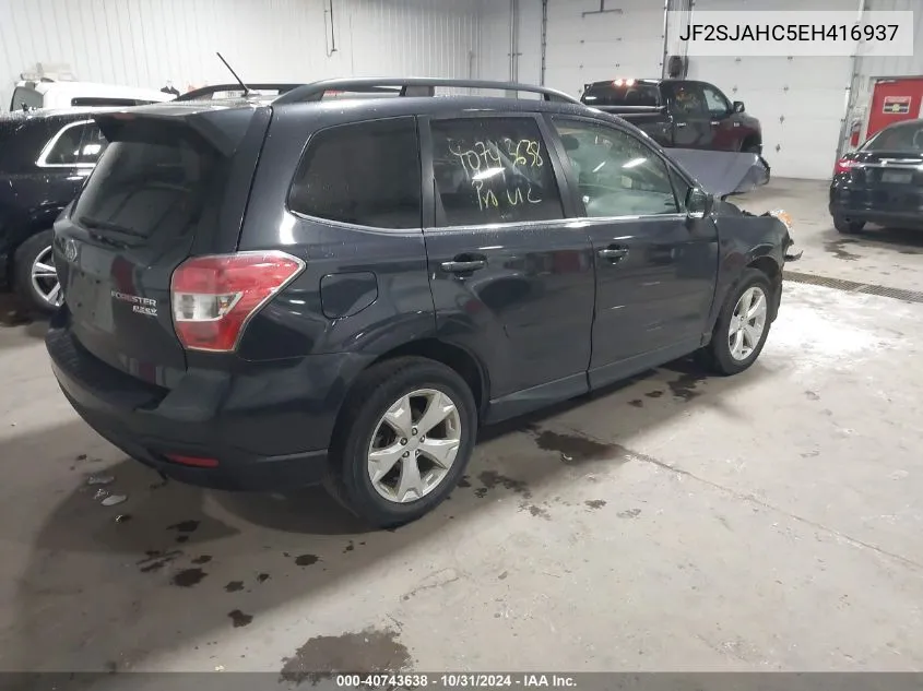 2014 Subaru Forester 2.5I Limited VIN: JF2SJAHC5EH416937 Lot: 40743638