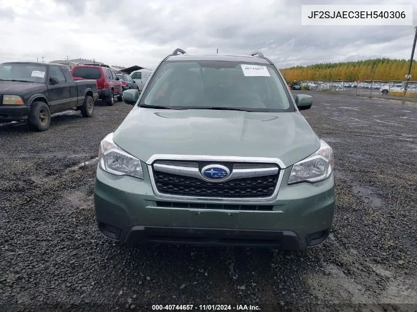 2014 Subaru Forester 2.5I Premium VIN: JF2SJAEC3EH540306 Lot: 40744657