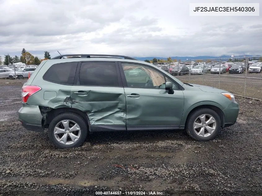 2014 Subaru Forester 2.5I Premium VIN: JF2SJAEC3EH540306 Lot: 40744657