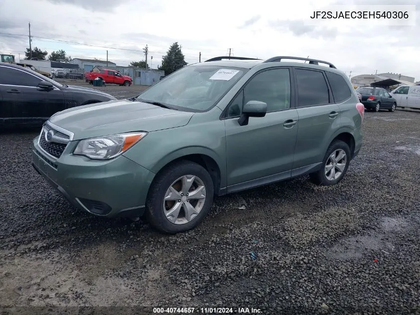 2014 Subaru Forester 2.5I Premium VIN: JF2SJAEC3EH540306 Lot: 40744657