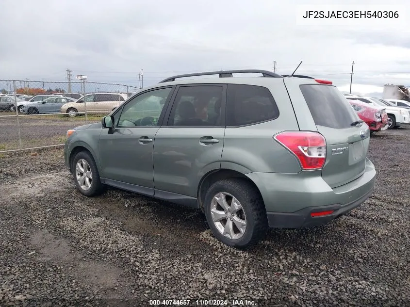 2014 Subaru Forester 2.5I Premium VIN: JF2SJAEC3EH540306 Lot: 40744657