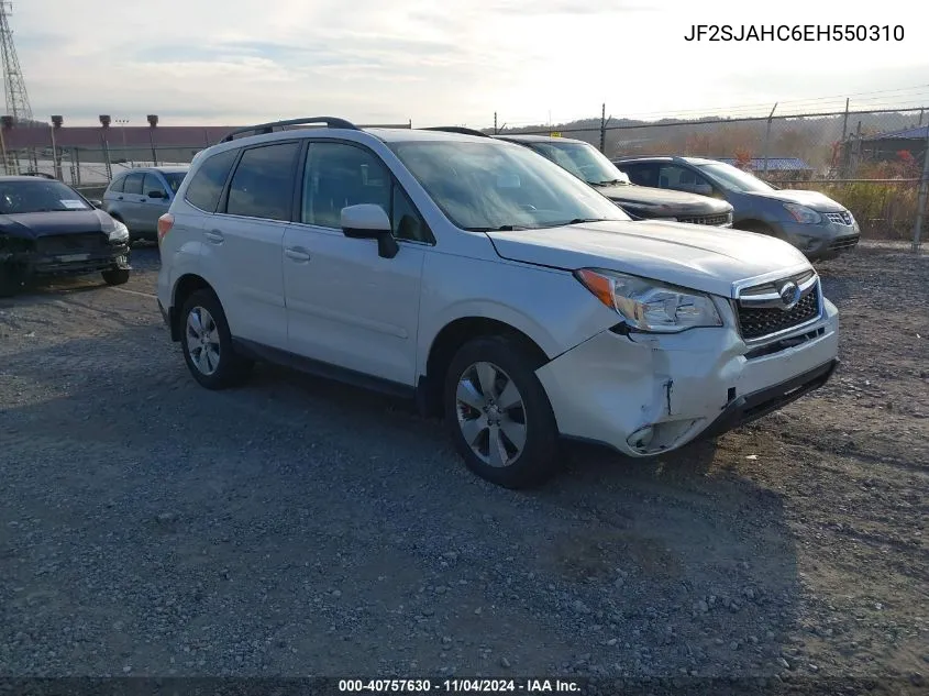 2014 Subaru Forester 2.5I Limited VIN: JF2SJAHC6EH550310 Lot: 40757630