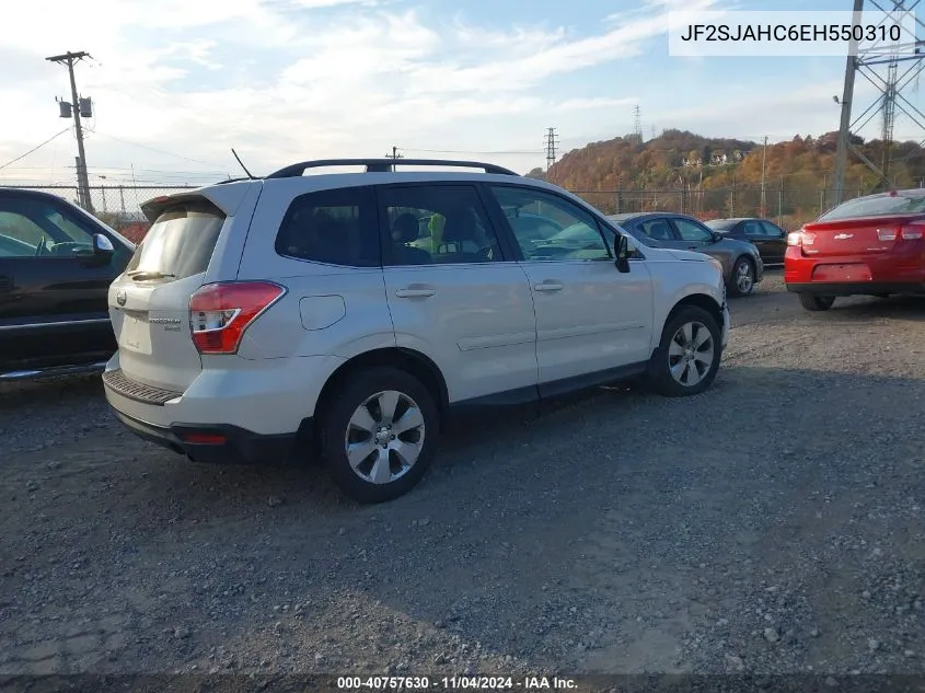 2014 Subaru Forester 2.5I Limited VIN: JF2SJAHC6EH550310 Lot: 40757630