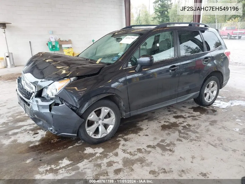 2014 Subaru Forester 2.5I Limited VIN: JF2SJAHC7EH549196 Lot: 40767789