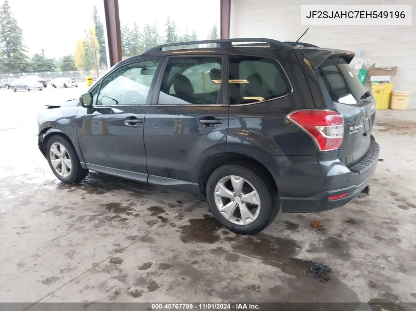 2014 Subaru Forester 2.5I Limited VIN: JF2SJAHC7EH549196 Lot: 40767789