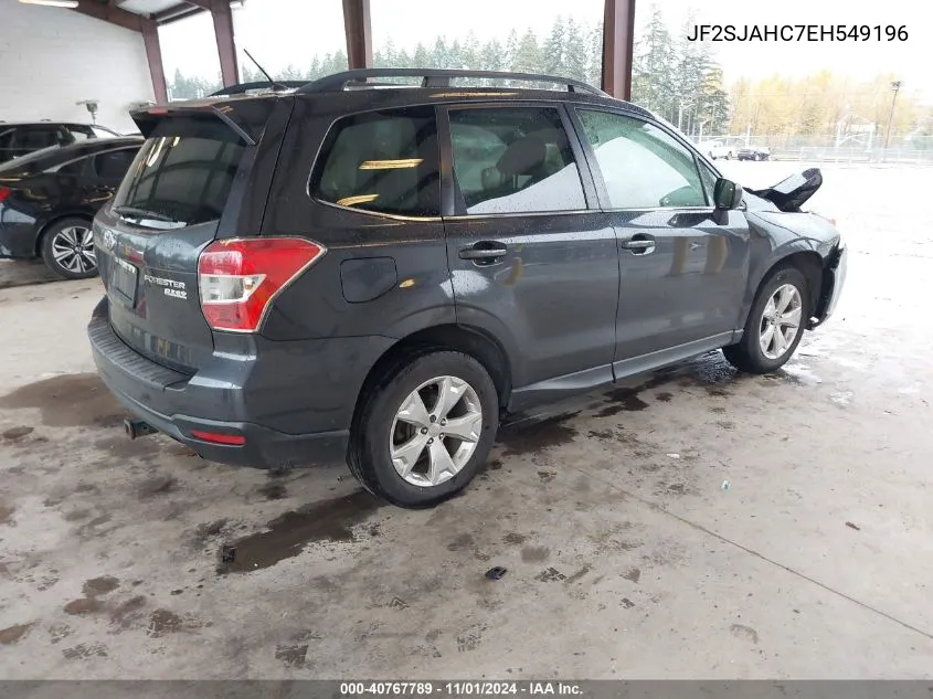 2014 Subaru Forester 2.5I Limited VIN: JF2SJAHC7EH549196 Lot: 40767789