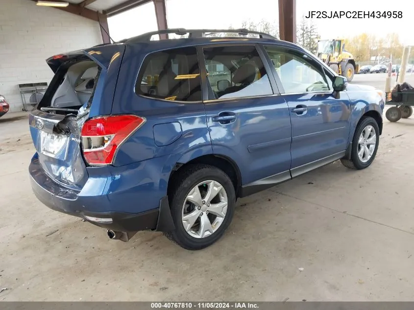 2014 Subaru Forester 2.5I Touring VIN: JF2SJAPC2EH434958 Lot: 40767810