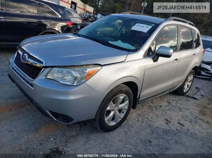 2014 Subaru Forester 2.5I Premium VIN: JF2SJAEC9EH415519 Lot: 40768776