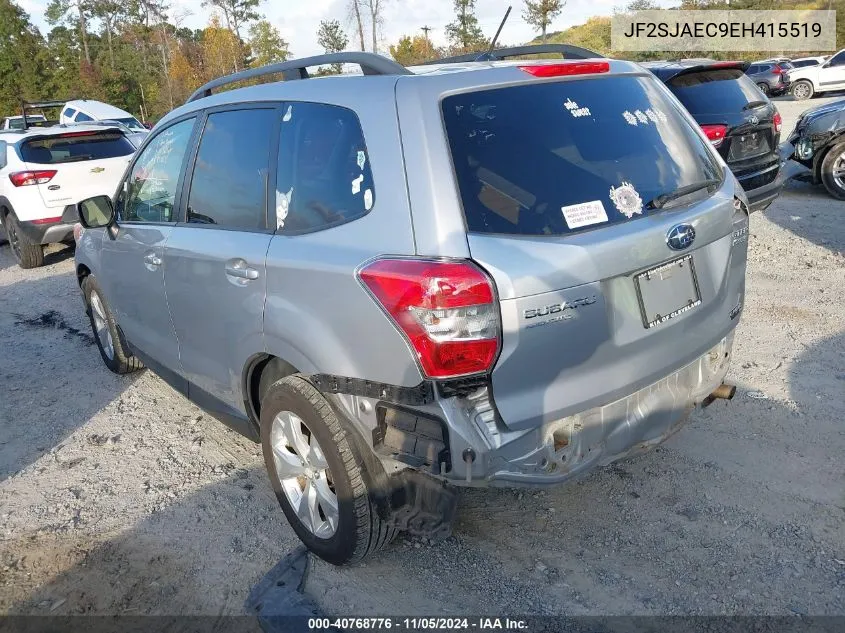 2014 Subaru Forester 2.5I Premium VIN: JF2SJAEC9EH415519 Lot: 40768776