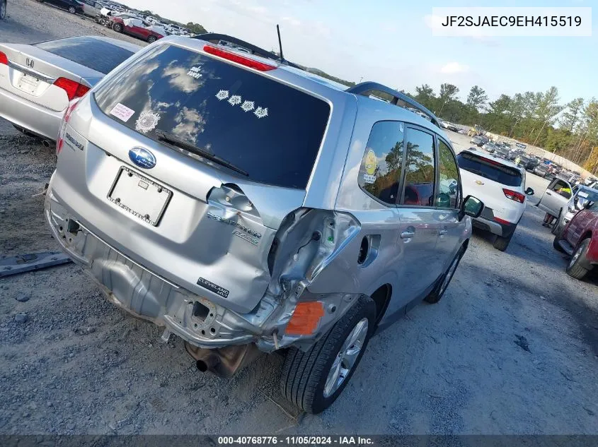 2014 Subaru Forester 2.5I Premium VIN: JF2SJAEC9EH415519 Lot: 40768776