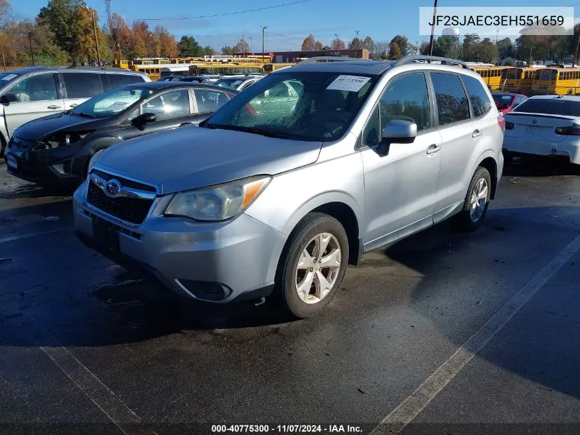 2014 Subaru Forester 2.5I Premium VIN: JF2SJAEC3EH551659 Lot: 40775300