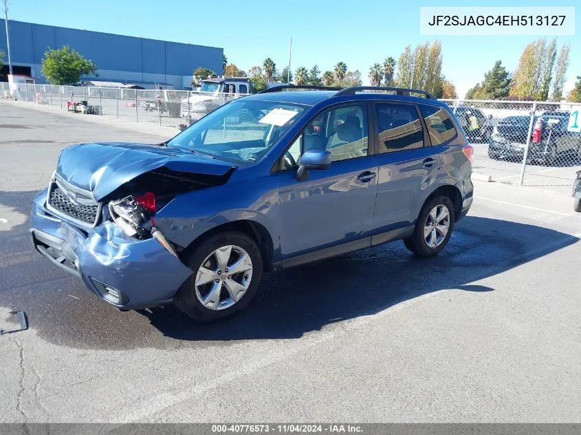 2014 Subaru Forester 2.5I Premium VIN: JF2SJAGC4EH513127 Lot: 40776573