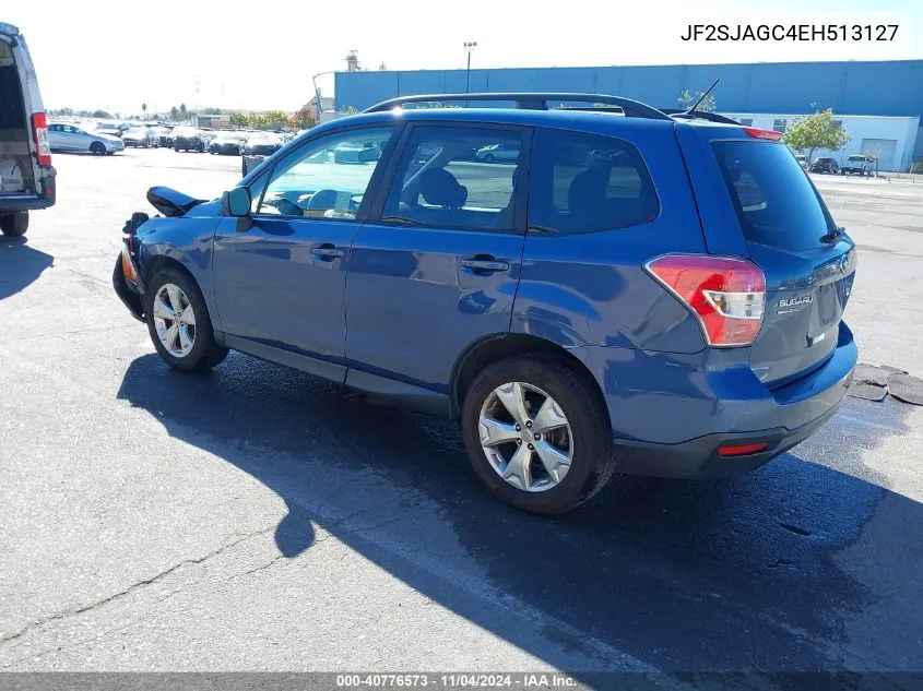 2014 Subaru Forester 2.5I Premium VIN: JF2SJAGC4EH513127 Lot: 40776573