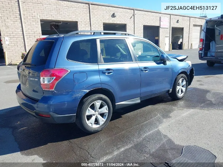 2014 Subaru Forester 2.5I Premium VIN: JF2SJAGC4EH513127 Lot: 40776573