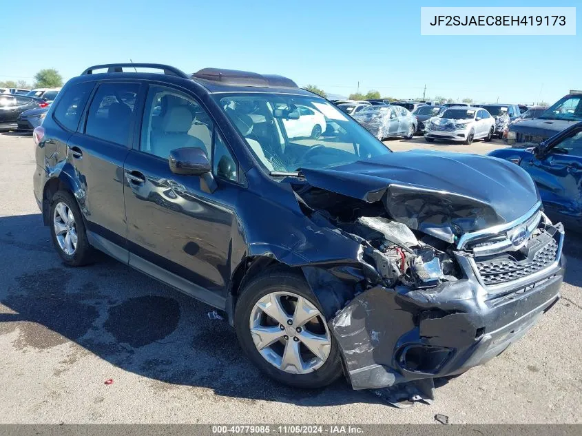 2014 Subaru Forester 2.5I Premium VIN: JF2SJAEC8EH419173 Lot: 40779085