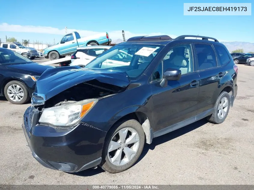 2014 Subaru Forester 2.5I Premium VIN: JF2SJAEC8EH419173 Lot: 40779085