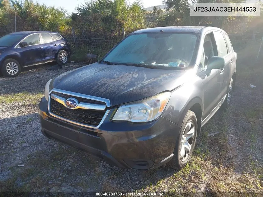 2014 Subaru Forester 2.5I VIN: JF2SJAAC3EH444553 Lot: 40783759