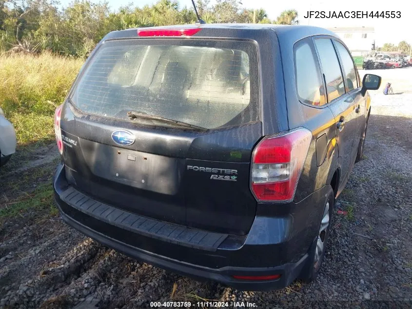 2014 Subaru Forester 2.5I VIN: JF2SJAAC3EH444553 Lot: 40783759