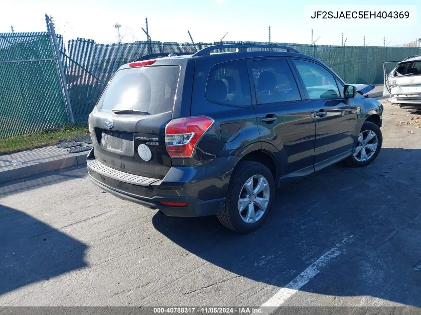 2014 Subaru Forester 2.5I Premium VIN: JF2SJAEC5EH404369 Lot: 40788317