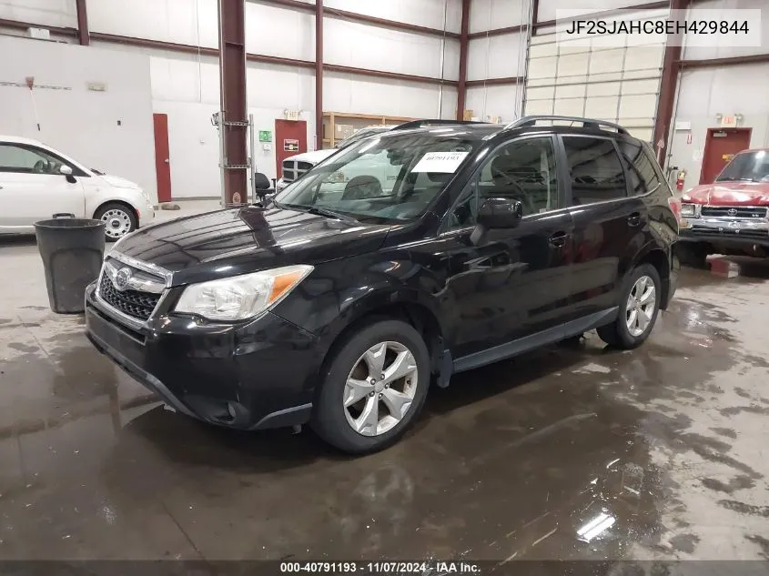 2014 Subaru Forester 2.5I Limited VIN: JF2SJAHC8EH429844 Lot: 40791193