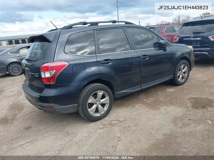 2014 Subaru Forester 2.5I Limited VIN: JF2SJAJC1EH443823 Lot: 40794076