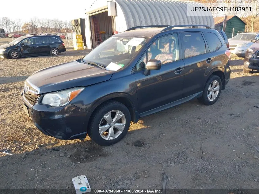 2014 Subaru Forester 2.5I Premium VIN: JF2SJAEC9EH483951 Lot: 40794960