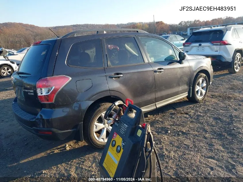 2014 Subaru Forester 2.5I Premium VIN: JF2SJAEC9EH483951 Lot: 40794960