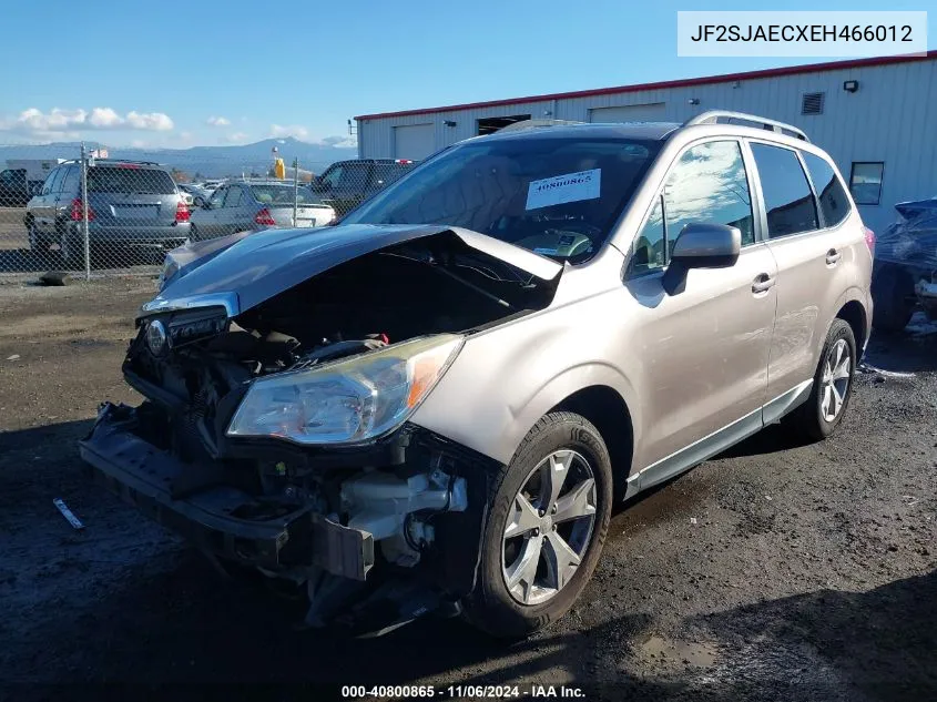 2014 Subaru Forester 2.5I Premium VIN: JF2SJAECXEH466012 Lot: 40800865