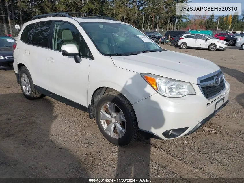 2014 Subaru Forester 2.5I Touring VIN: JF2SJAPC8EH520310 Lot: 40814574