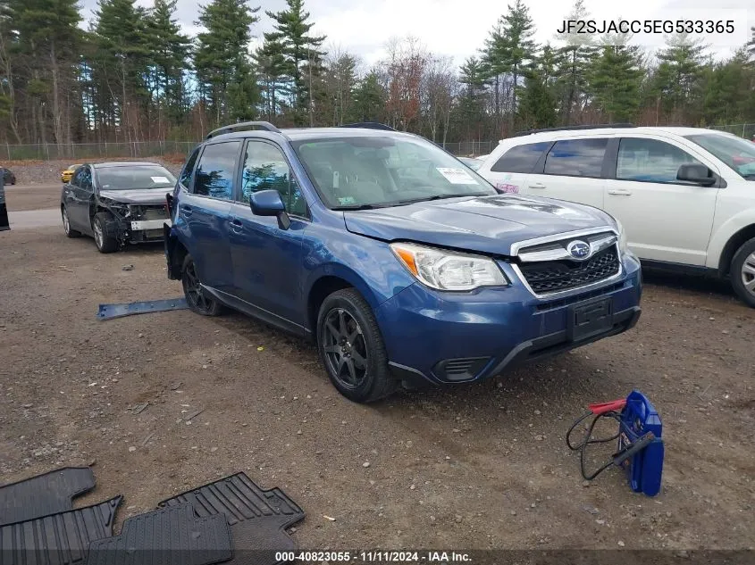 2014 Subaru Forester 2.5I Premium VIN: JF2SJACC5EG533365 Lot: 40823055