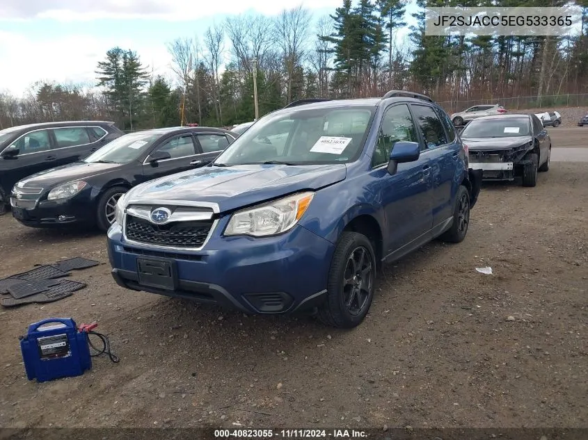 2014 Subaru Forester 2.5I Premium VIN: JF2SJACC5EG533365 Lot: 40823055