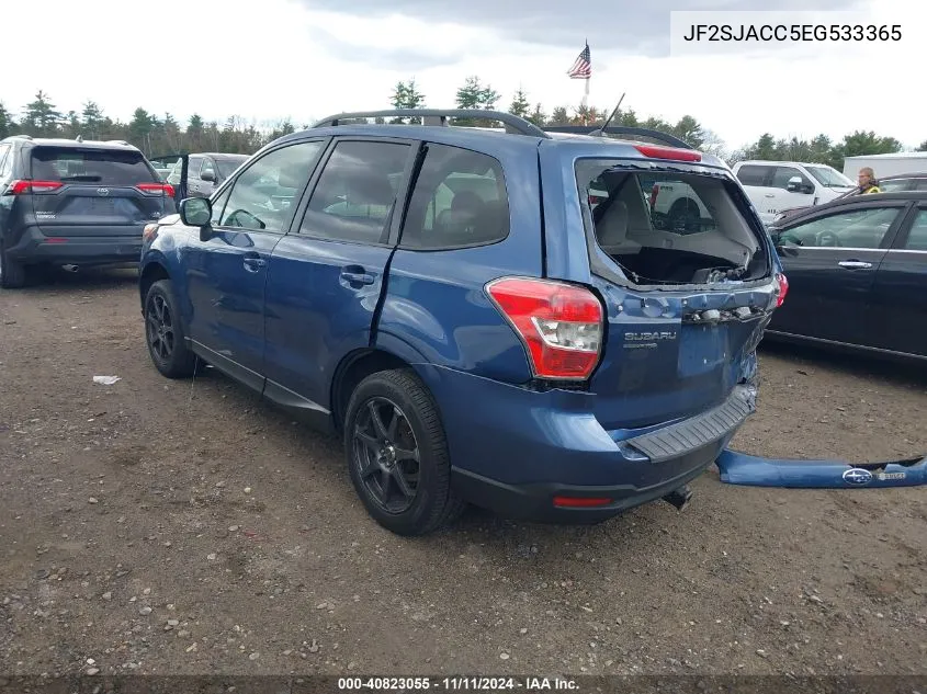 2014 Subaru Forester 2.5I Premium VIN: JF2SJACC5EG533365 Lot: 40823055