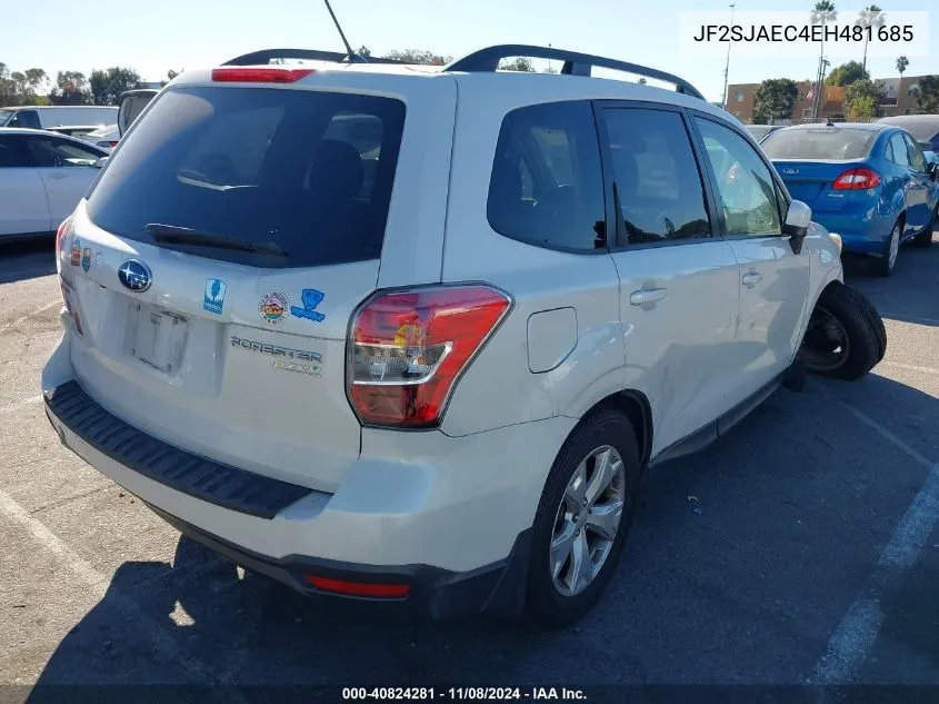 2014 Subaru Forester 2.5I Premium VIN: JF2SJAEC4EH481685 Lot: 40824281