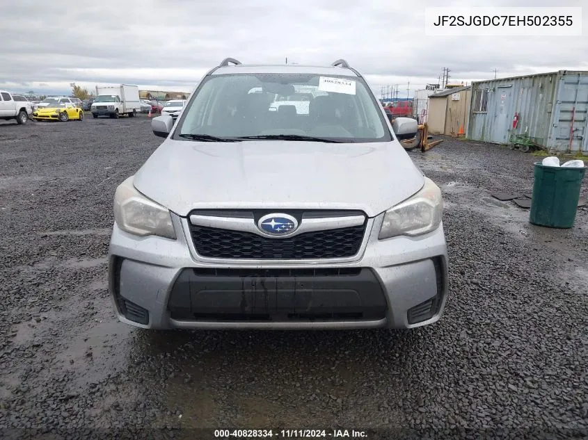 2014 Subaru Forester 2.0Xt Premium VIN: JF2SJGDC7EH502355 Lot: 40828334