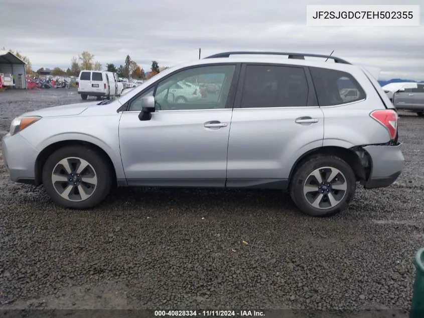 2014 Subaru Forester 2.0Xt Premium VIN: JF2SJGDC7EH502355 Lot: 40828334