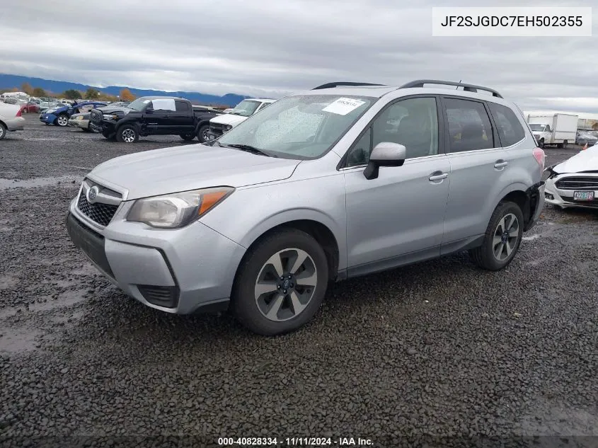 2014 Subaru Forester 2.0Xt Premium VIN: JF2SJGDC7EH502355 Lot: 40828334