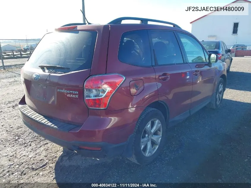 2014 Subaru Forester 2.5I Premium VIN: JF2SJAEC3EH480009 Lot: 40834122