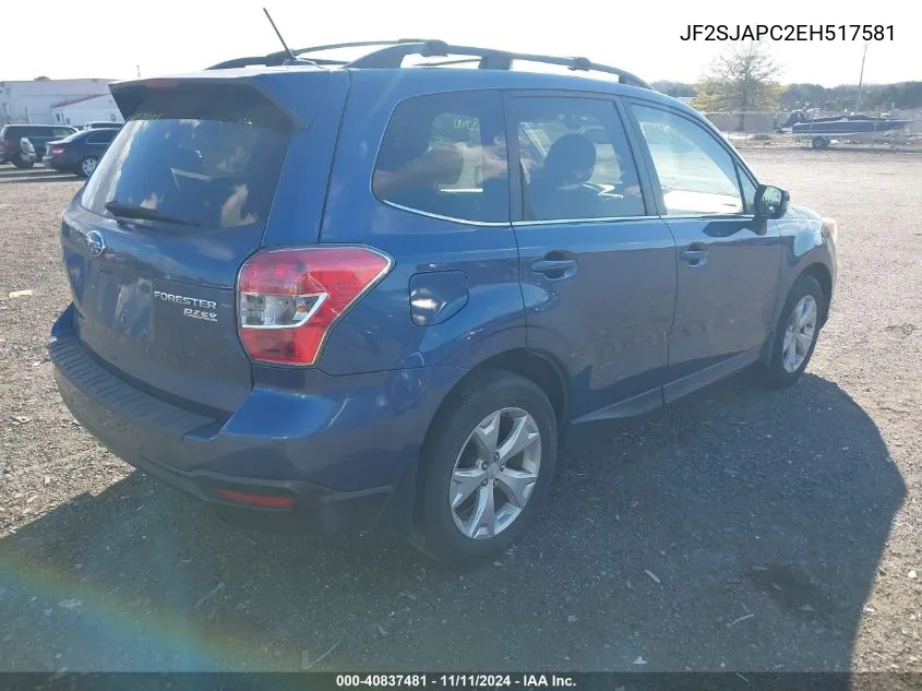 2014 Subaru Forester 2.5I Touring VIN: JF2SJAPC2EH517581 Lot: 40837481