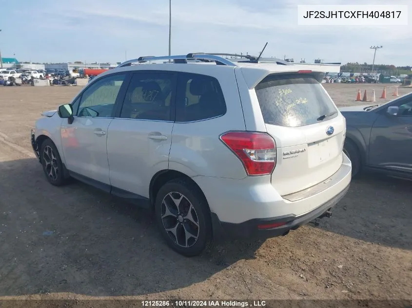 2015 Subaru Forester VIN: JF2SJHTCXFH404817 Lot: 12125286