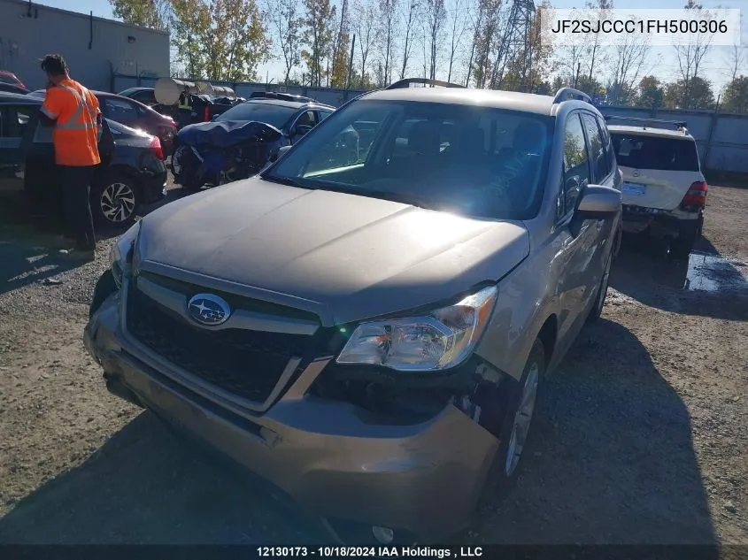 2015 Subaru Forester VIN: JF2SJCCC1FH500306 Lot: 12130173