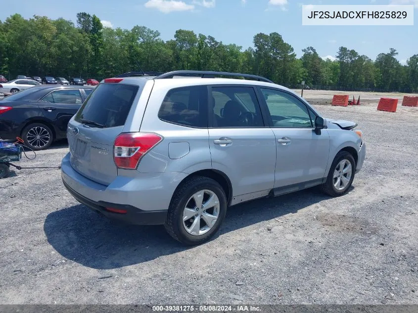 2015 Subaru Forester 2.5I Premium VIN: JF2SJADCXFH825829 Lot: 39381275