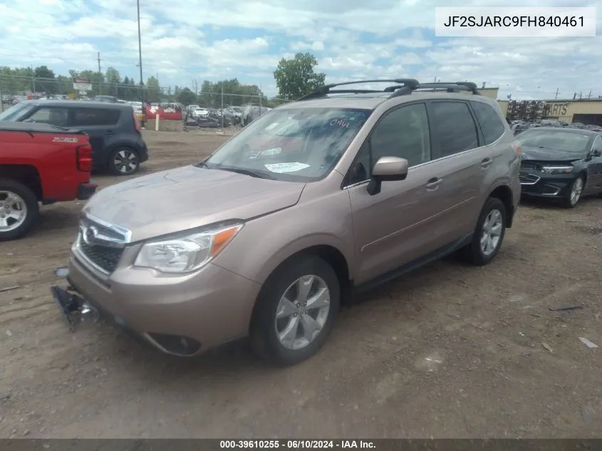 2015 Subaru Forester 2.5I Limited VIN: JF2SJARC9FH840461 Lot: 39610255