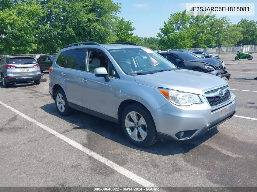 2015 Subaru Forester 2.5I Limited VIN: JF2SJARC6FH815081 Lot: 39640922