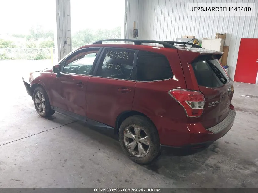 2015 Subaru Forester 2.5I Limited VIN: JF2SJARC3FH448480 Lot: 39683295