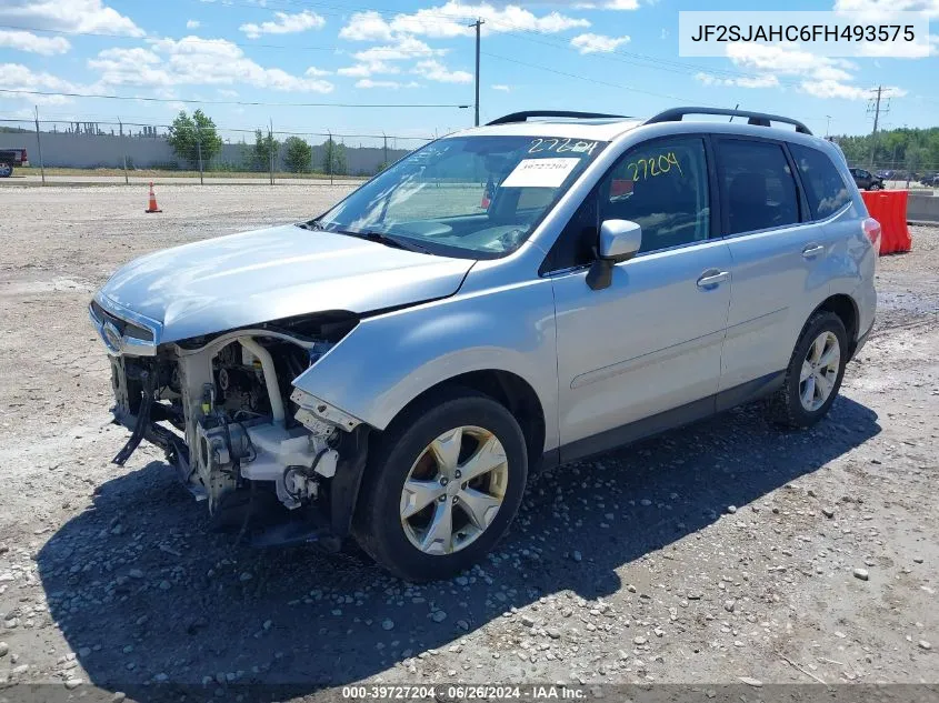 2015 Subaru Forester 2.5I Limited VIN: JF2SJAHC6FH493575 Lot: 39727204