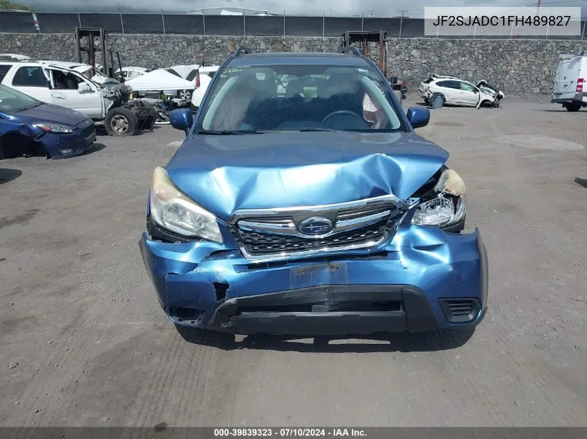 JF2SJADC1FH489827 2015 Subaru Forester 2.5I Premium